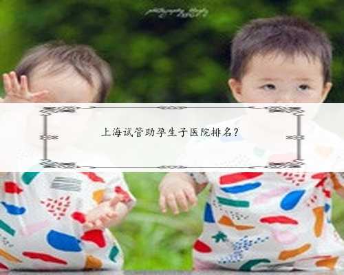上海试管助孕生子医院排名？